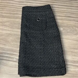 MAISON D’ AMELIE BLACK TWEED MINI SKIRT 8